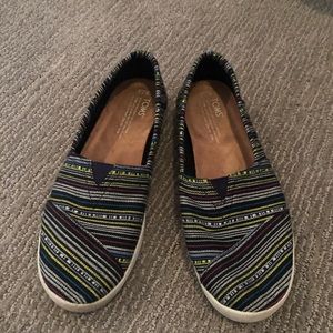 TOMS striped slip on